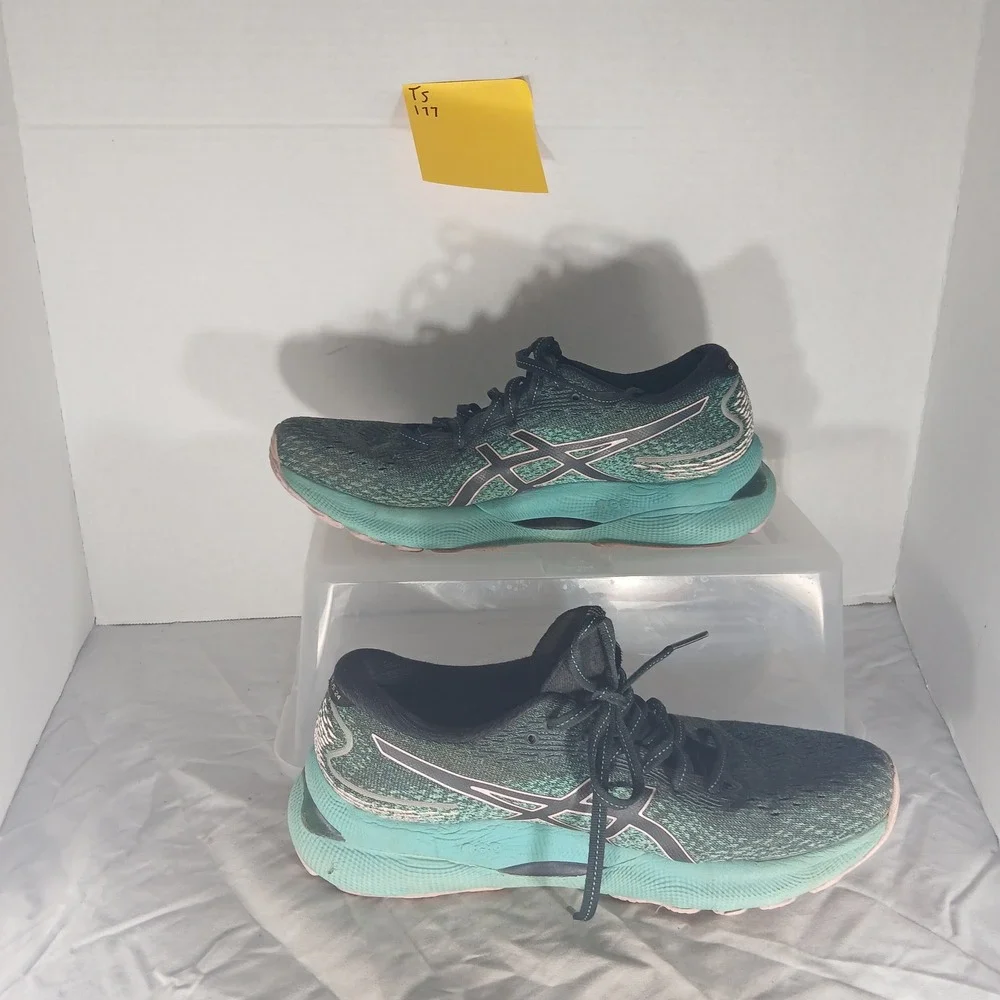 ASICS Gel Nimbus 24 Women's Running Shoes Teal Pink Size‎ US 9 EUR 40.5
